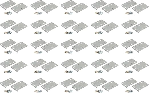 Kitchen Cupboard Door Hinge Repair Kit Includes Plates And Fixing