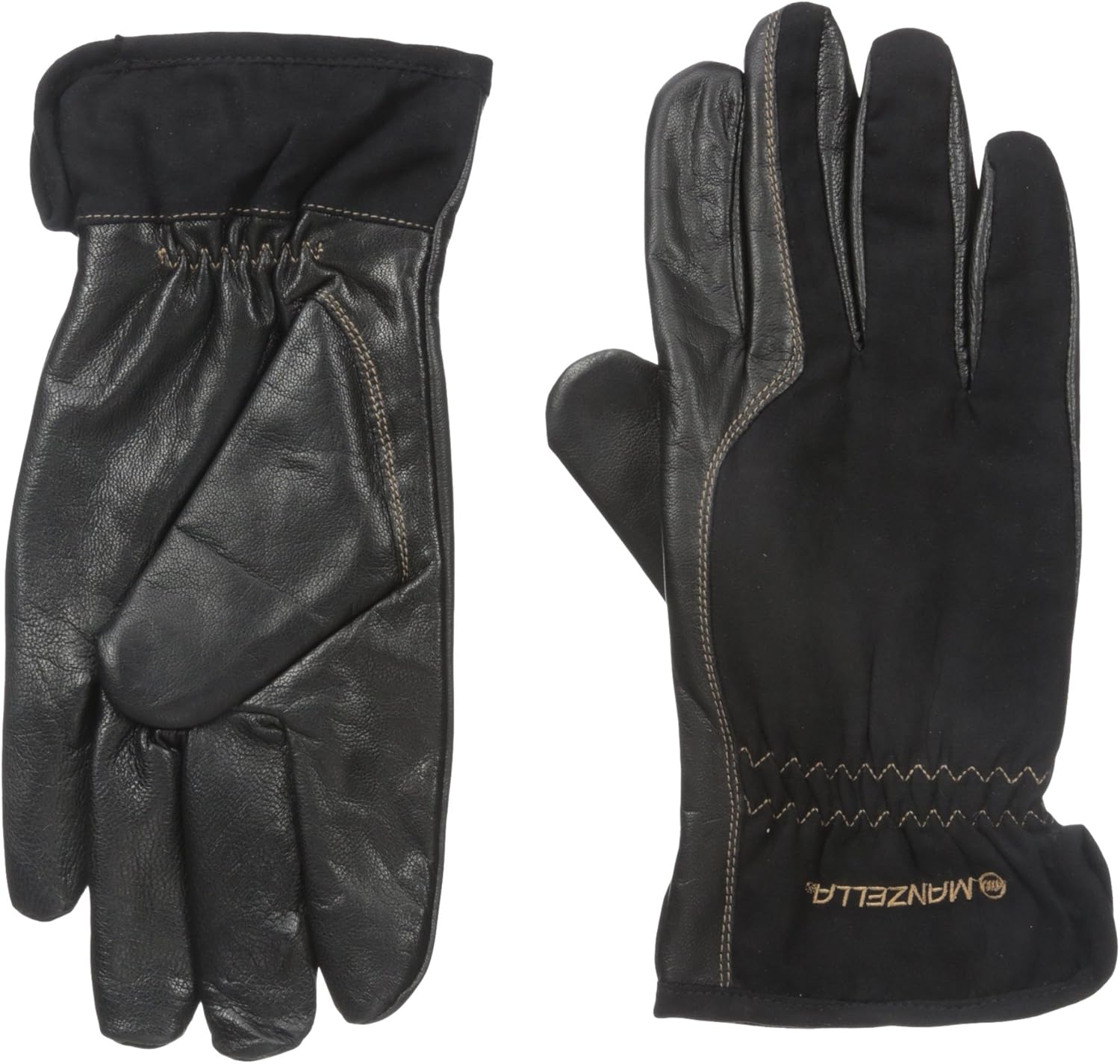 Manzella Men's Circle Ranch Glove Gloves, Black, XLarge