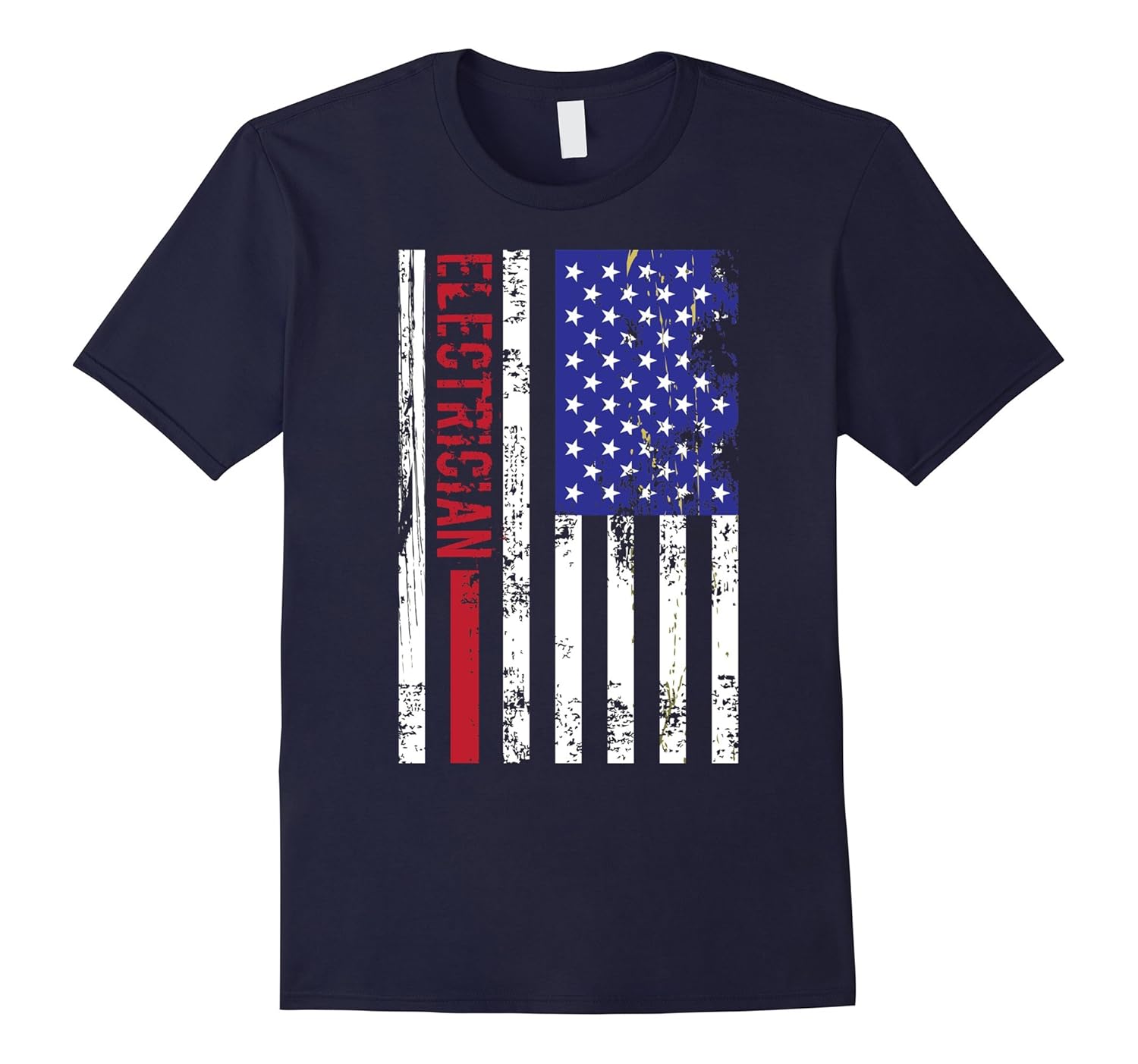 Electrician US Flag T Shirt-ANZ