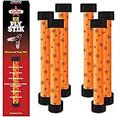Starbar EZ Fly Stik Fly Trap Sticks, 6-Pack, 8-Inch, Insecticide-Free