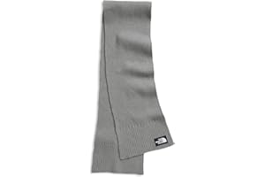 The North Face TNF Logo Box Scarf | Unisex Winter Scarf for Fashion & Outdoors, Soft & Recycled Rib Knit Fabric, TNF Medium G