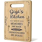 Gigi Gifts Cutting Board Chopping Board, Gifts for Gigi, Gigi Gifts for Grandma, Best Grandma Gifts, Grandma Kitchen Gifts, Gigi Grandma Decorative Bamboo Cutting Board for Kitchen