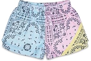 iscream Big Girls Silky Soft Plush Fleece Shorts - Pretty in Print Collection