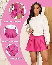 Athletic Skorts for Women Pleated Tennis Skirts