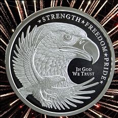 1 Troy Oz. Silver Eagle Round| Commemorative Piece Made from .999 Fine Silver Made in USA +Includes Free Protective Capsule - View 7