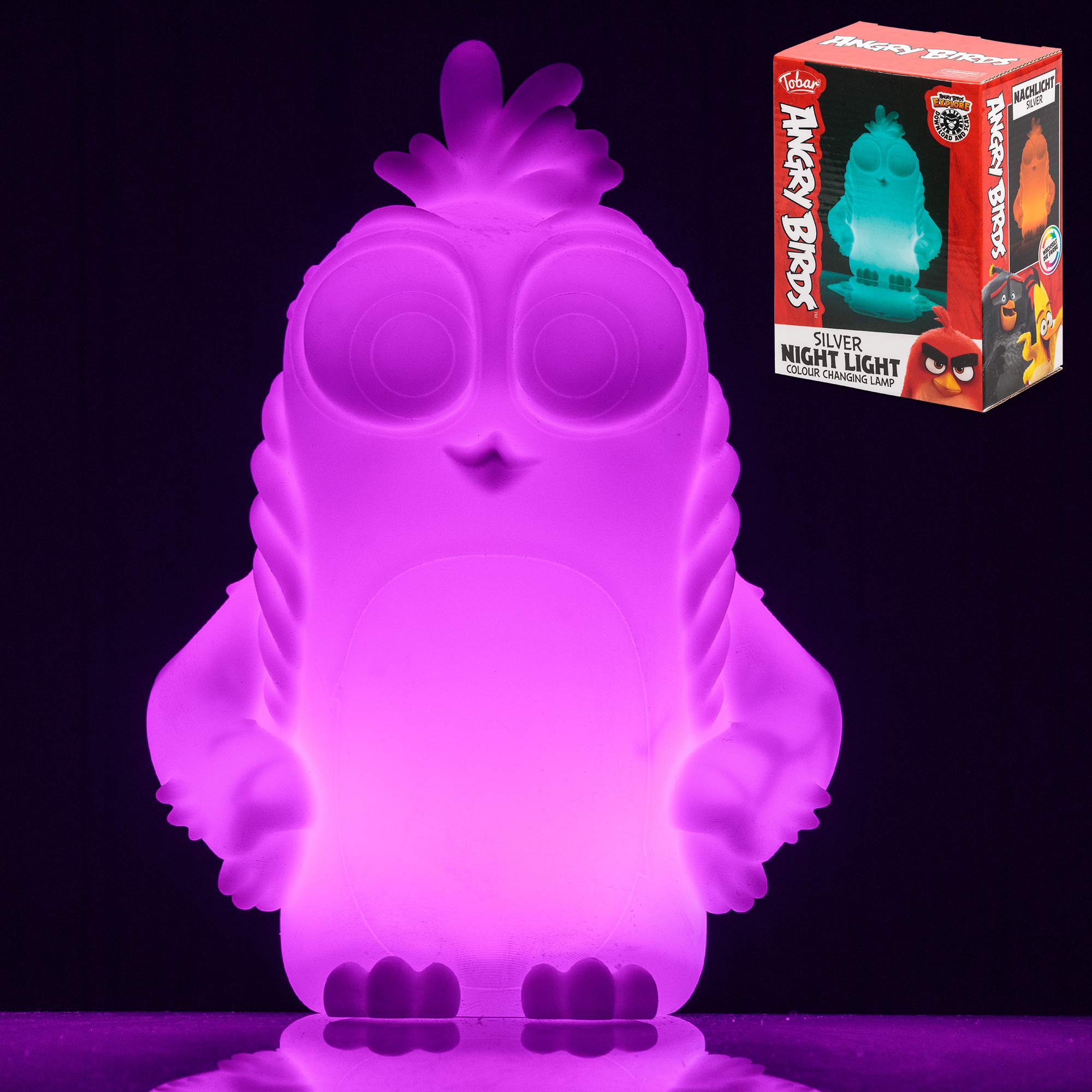 Tobar 36758 Angry Birds Night Light-Silver, Multi