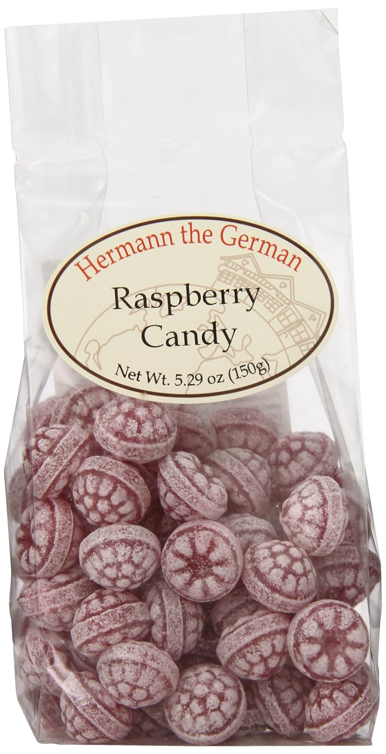 Amazon.com : Hermann the German Candy, Raspberry, 5.29 Ounce (Pack of ...