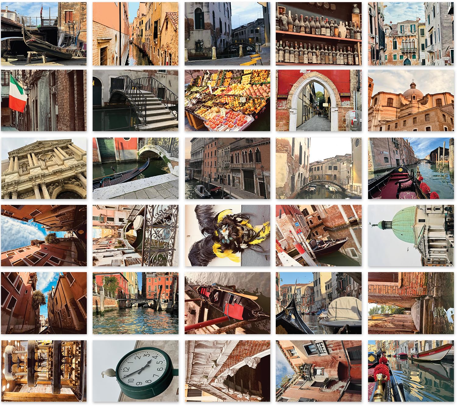 Fun A6 Postcard Pack for Adults Teens Children - Venice Venetian Scenes - Beautiful Scenic Postcard Gifts for Tourists Friends Family Pupils Teachers Parents 148mm x 105mm Inspirational Post Cards