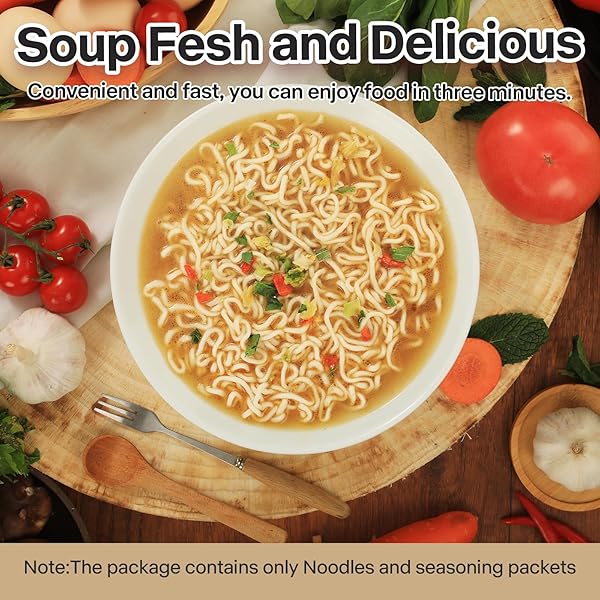 BAIXIANG SOUP FLAVOR INSTANT NOODLE, SOUP FLAVOR RAMEN, YUMMY SOUP SERIES, PACK OF 5