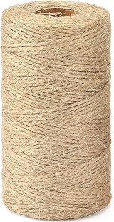 G2PLUS Jute String Twine 1.5mm 100m Natural Garden Rope 2 Ply for DIY Craft