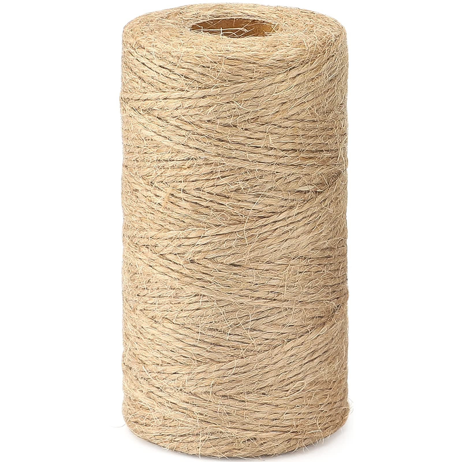 G2PLUS Jute String Twine 1.5MM, 100M Natural Garden Jute Rope, 2 Ply Art and Crafts Linen String Brown for DIY Craft; Gardening Use — image 1