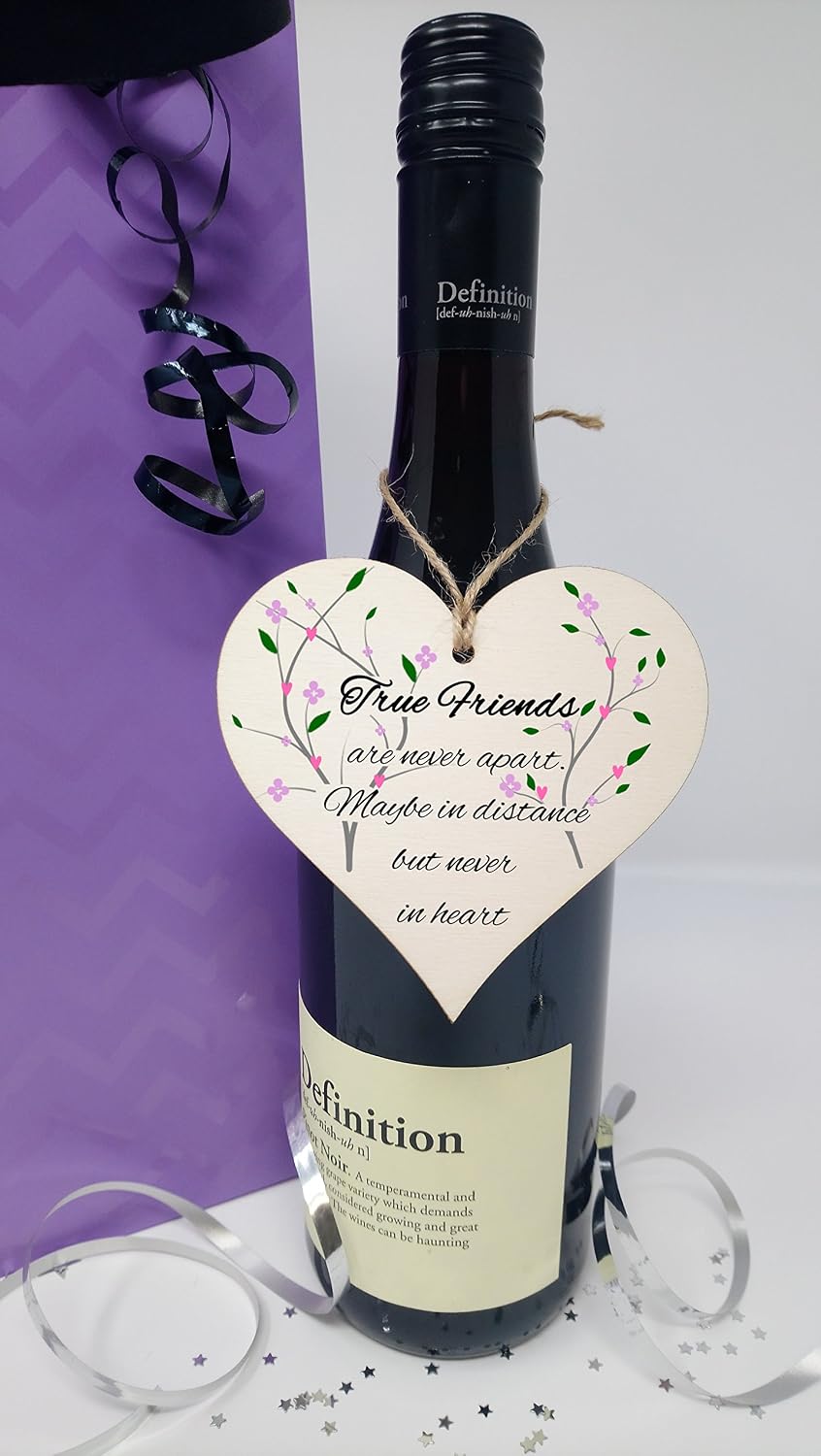 Friendship Heart Gift Plaque, Wooden Hanging Sign with Sentimental Message, Best Friend, Work Friend or BFF Present - Image 4