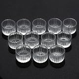 Vohocandle Glass Tealight Holders Set of 24 5x3.5 cm Ribbed Clear Glass view 3