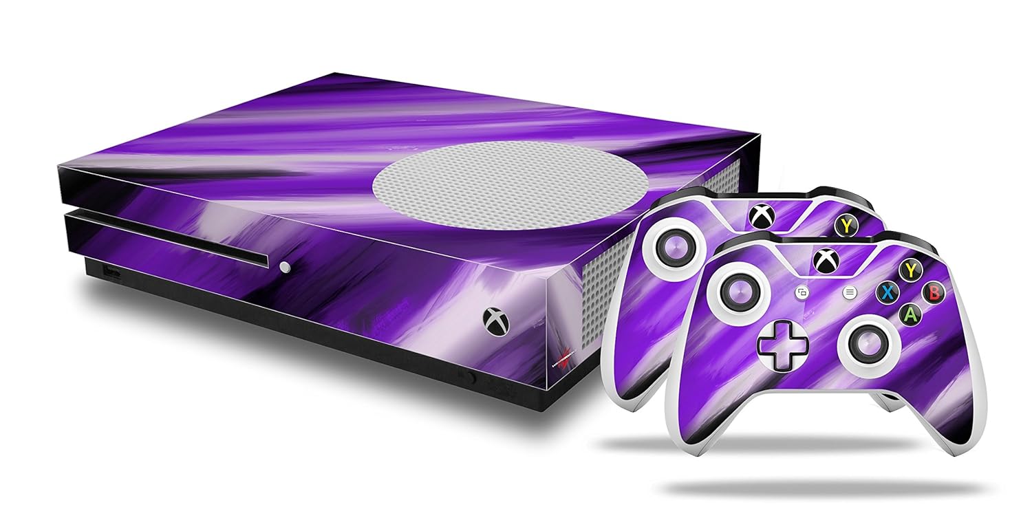 Paint Blend Purple Decal Style Skin Set fits XBOX One S
