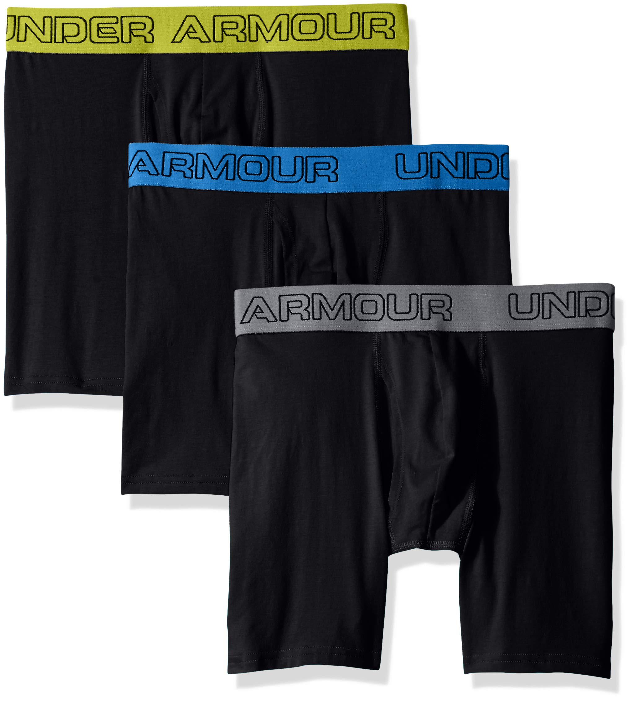 Under Armour Men's Under Armor Charged Cotton Stretch 6” Boxerjock – 3-Pack - Main Image