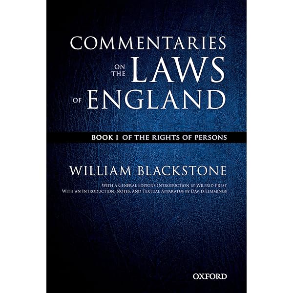 The Oxford Edition of Blackstone's: Commentaries on the Laws of