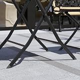 Garden Vida Capri 2 Seater Rattan Bistro Set Outdoor Furniture (Brown) view 8