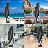 Teynewer Parasol Cover Waterproof for 2-4 m Diameter Umbrella 280x30x81/46cm view 6