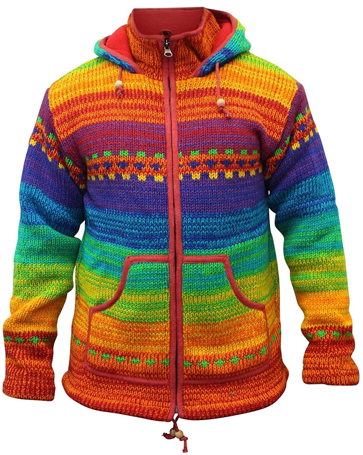 rainbow winter jacket