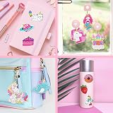 Maqhpu 5D Diamond Painting Keychain Kit for Girls Arts Craft Set view 6