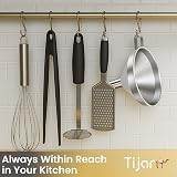 TIJAR Stainless Steel 10cm Funnel with Ring Holder – Food Grade, Dishwasher Safe view 7