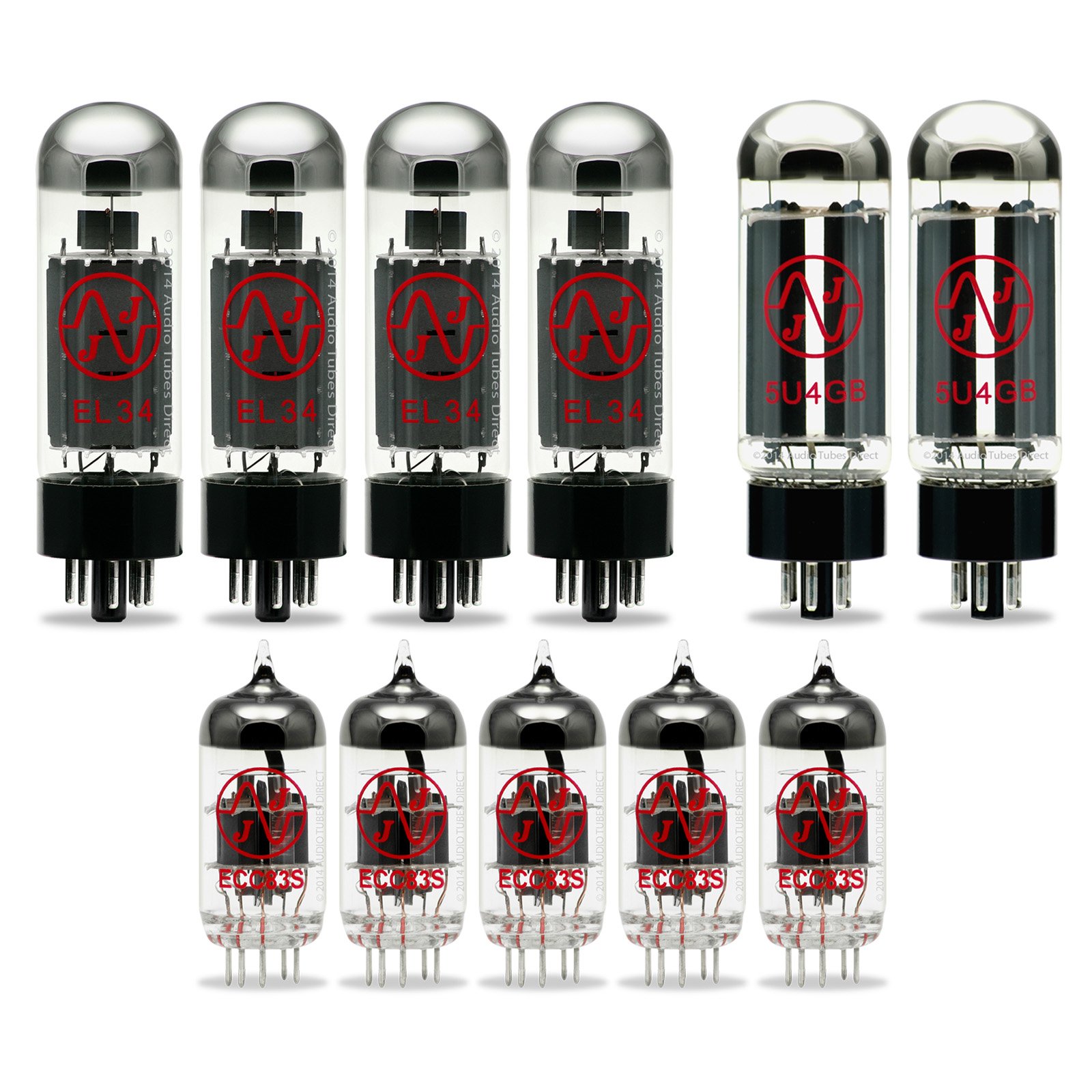 JJ Tube Upgrade Kit For Mesa Boogie Stiletto Deuce Amps EL34 ECC83S 5U4GB