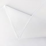 WELTRXE Round Table Cloth 150cm White Faux Linen Water-Resistant 180GSM view 6