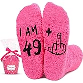 HAPPYPOP 50TH Birthday Gifts Ideas - 50 Year Old Gift Socks for Women Men Friends Turning 50