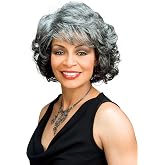 Foxy Silver (Barbara - Synthetic Full Wig in 1B