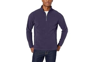 �鶹�� Essentials Mens Quarter-Zip Polar Fleece Jacket