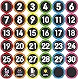 Line up Spots for Classroom Floor Number Stickers 36Pcs Line up Dots Floor Decals Number Spots for Classroom Back to School Kindergarten Preschool Office Decoration Organizing,36Pcs