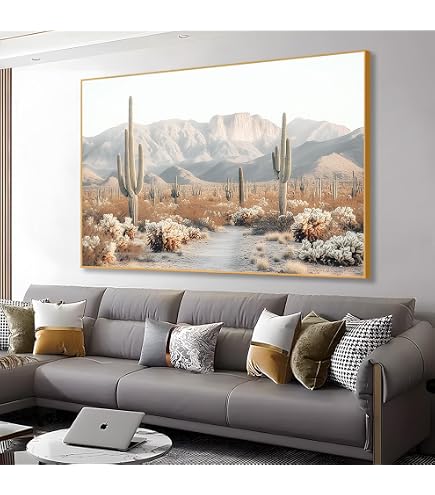How to Decorate Living Room With Cactus Canvas: Stunning Ideas
