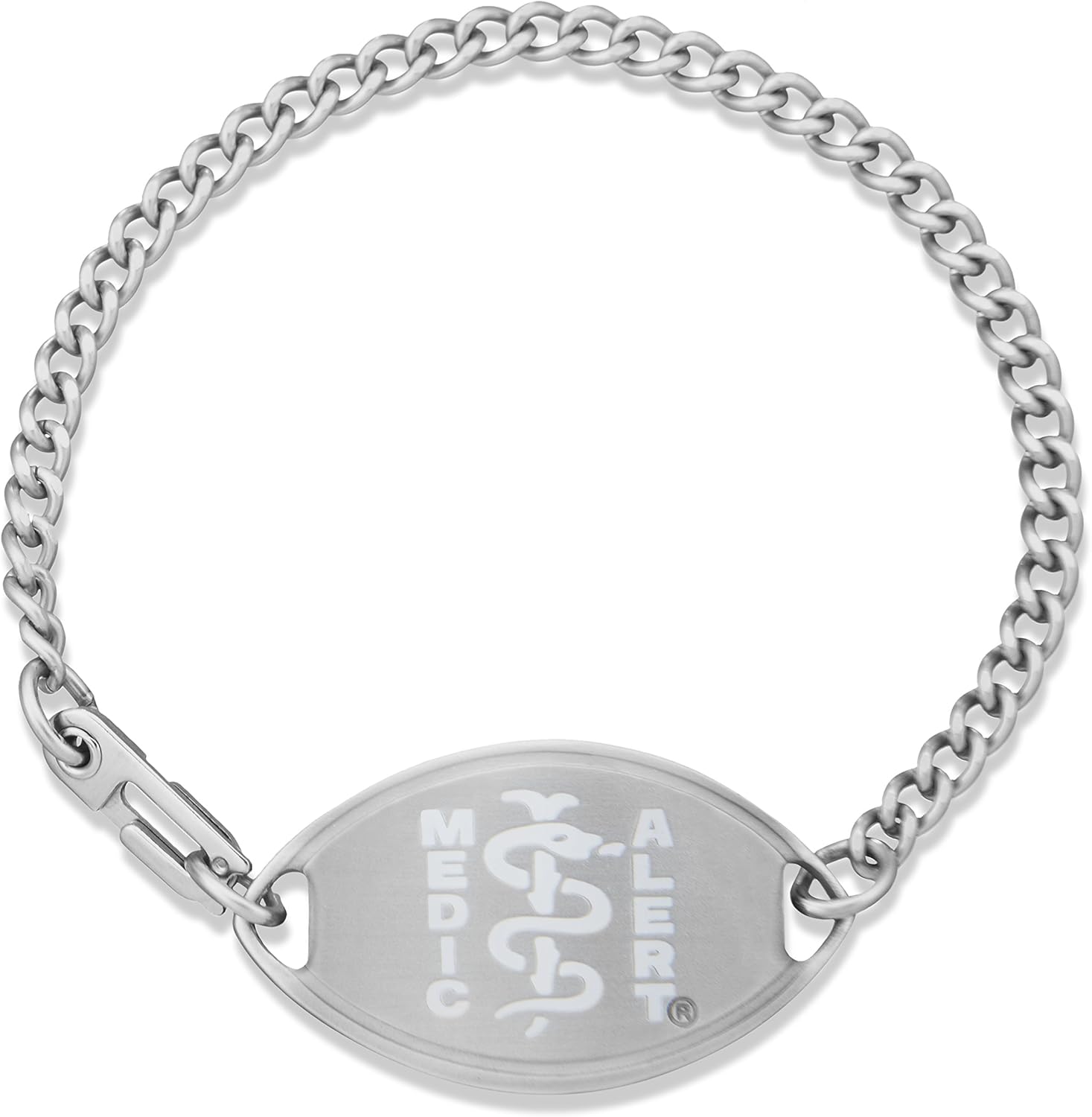 Womens MedicAlert® Stainless Steel Medical ID Bracelet w