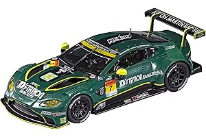 Carrera 27675 Aston Martin Vantage GT3 D-Station Racing No.7 1:32 Scale Analog Slot Car Racing Vehicle Evolution Slot Car Race Tracks