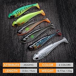 TRUSCEND Fishing Lures for Bass Trout Jighead Lures