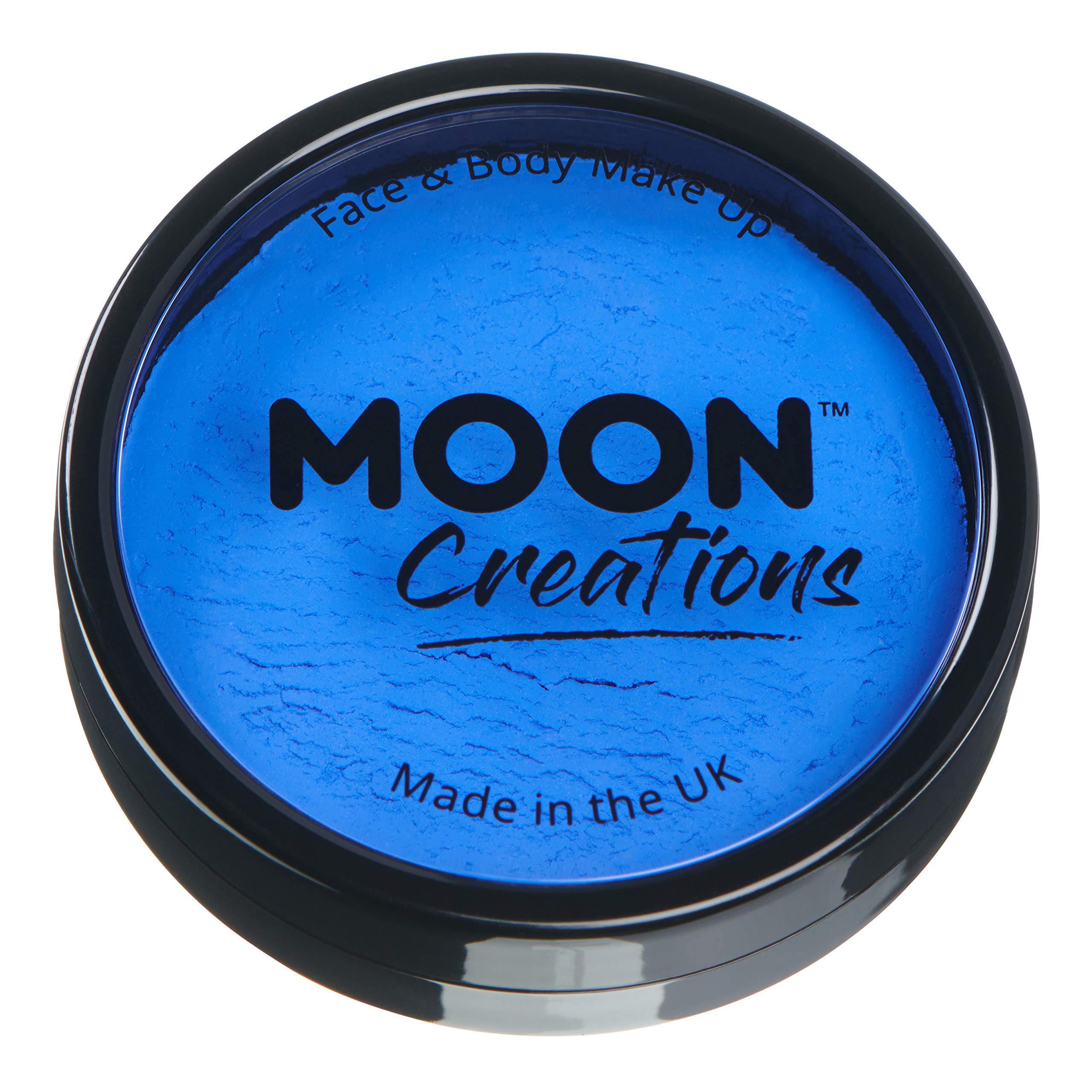Moon Creations Pro Face & Body Makeup | Royal Blue | 36g | Professional Colour Paint Cake Pots for Face Painting | Face Paint For Kids, Adults, Fancy Dress, Festivals, Halloween