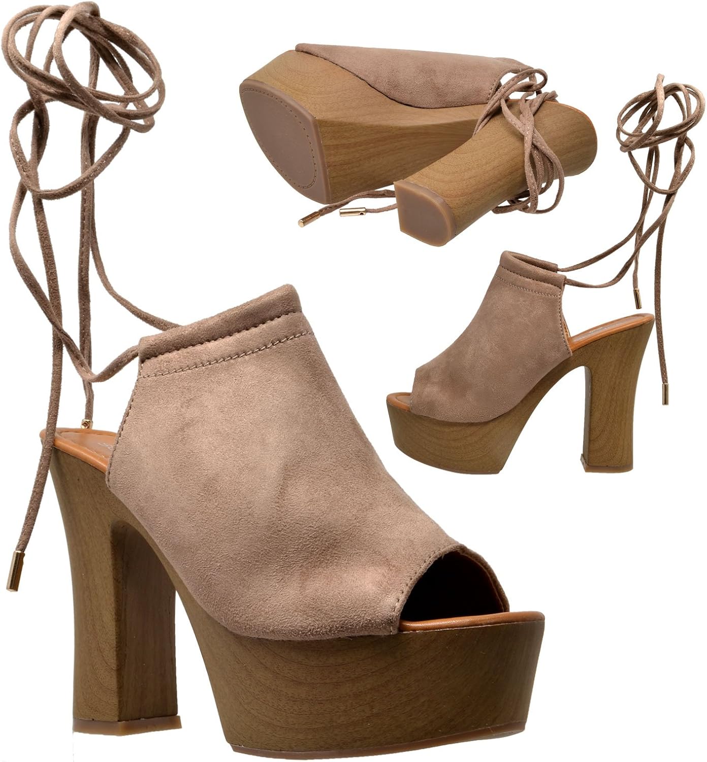 peep toe clogs wooden