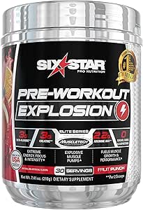 Amazon Com Pre Entrenamiento Explosion Preentrenamiento De Seis Estrellas Polvo De Preentrenamiento Para Hombres Y Mujeres Mezcla De Bebida Energetica En Polvo Preentrenamiento Productos De Nutricion Deportiva Antes Del