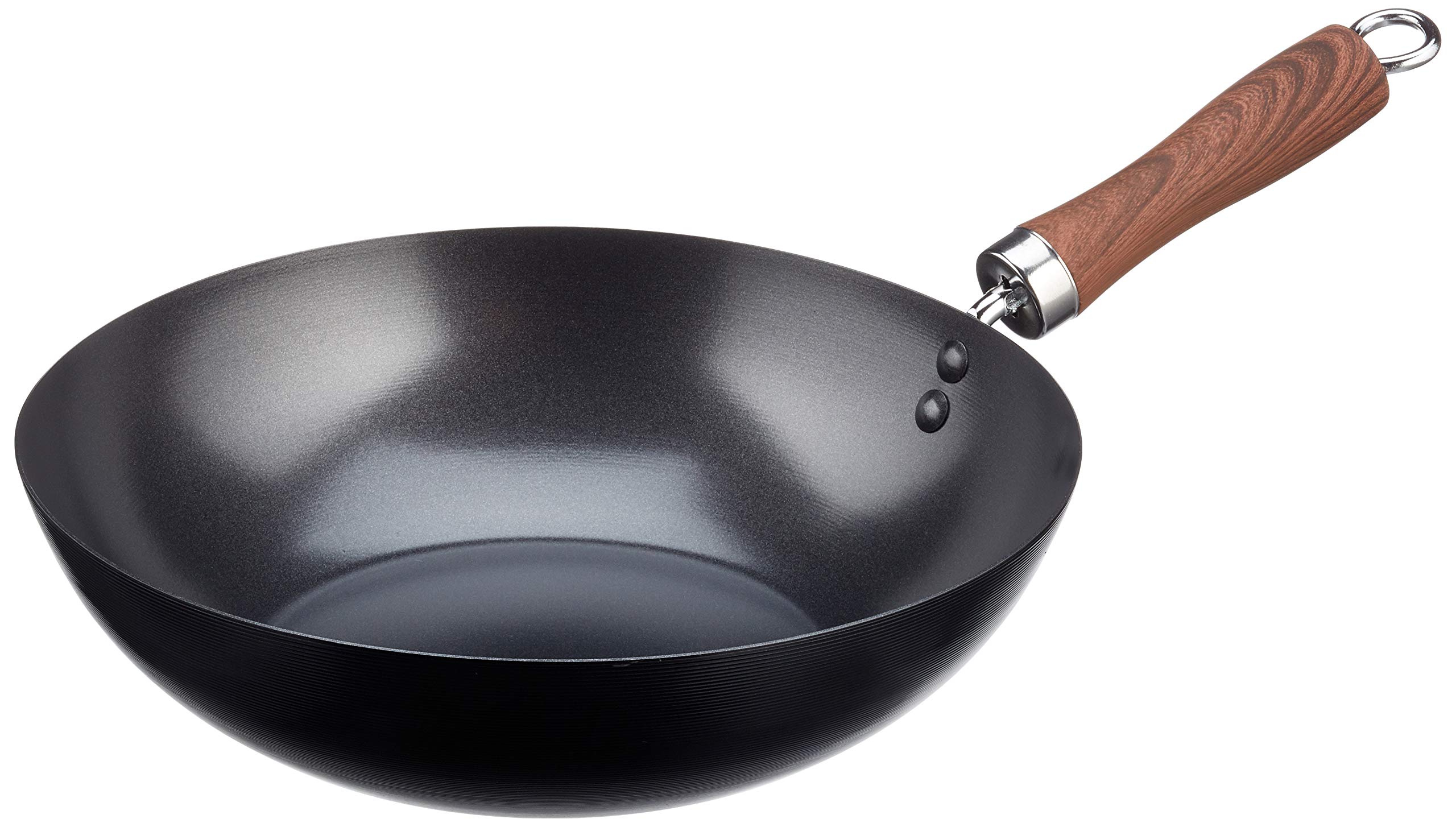 WECOOK-Carbono-Wok-Induccion-28-cm-Antiadherente-QUANTANIUM-Ecologico-3-Capas-sin-PFOA-Acero-al-Carbono-Mango