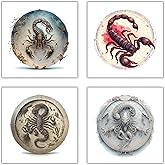 XERE 20 Pcs Scorpio Zodiac Sign Stickers, 2.5