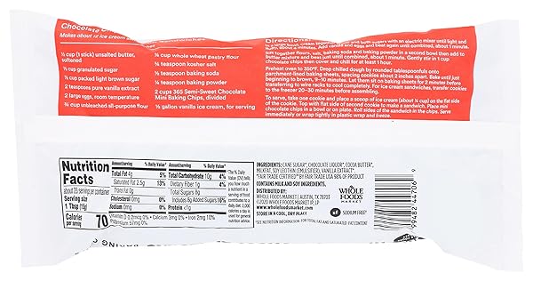 365 BY WHOLE FOODS MARKET, MINI SEMI-SWEET CHOCOLATE BAKING CHIPS, 12 OUNCE