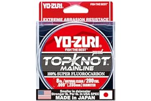 DUEL Yo-Zuri Topknot Mainline Natural Clear 200 Yards Fluorocarbon Fishing Line
