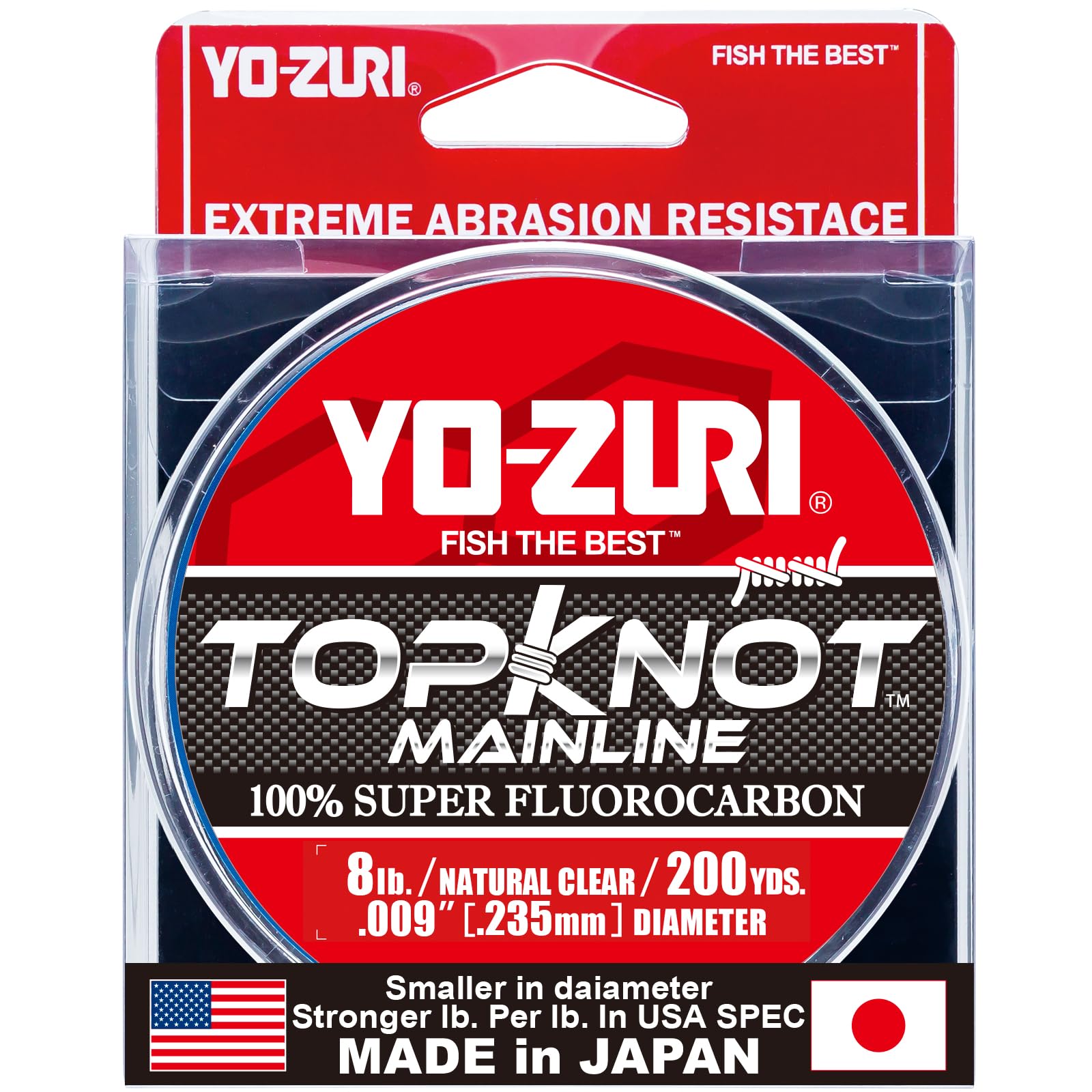 Yo-Zuri Topknot Mainline 1000Yds 8Lbs (0.235mm) Natural Clear