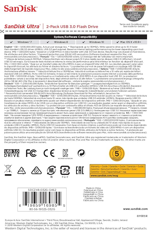 64 GB Ultra, USB-A Laufwerk, bis zu 130 MB/s Lesen, 2er Pack — Foto 7 von 7