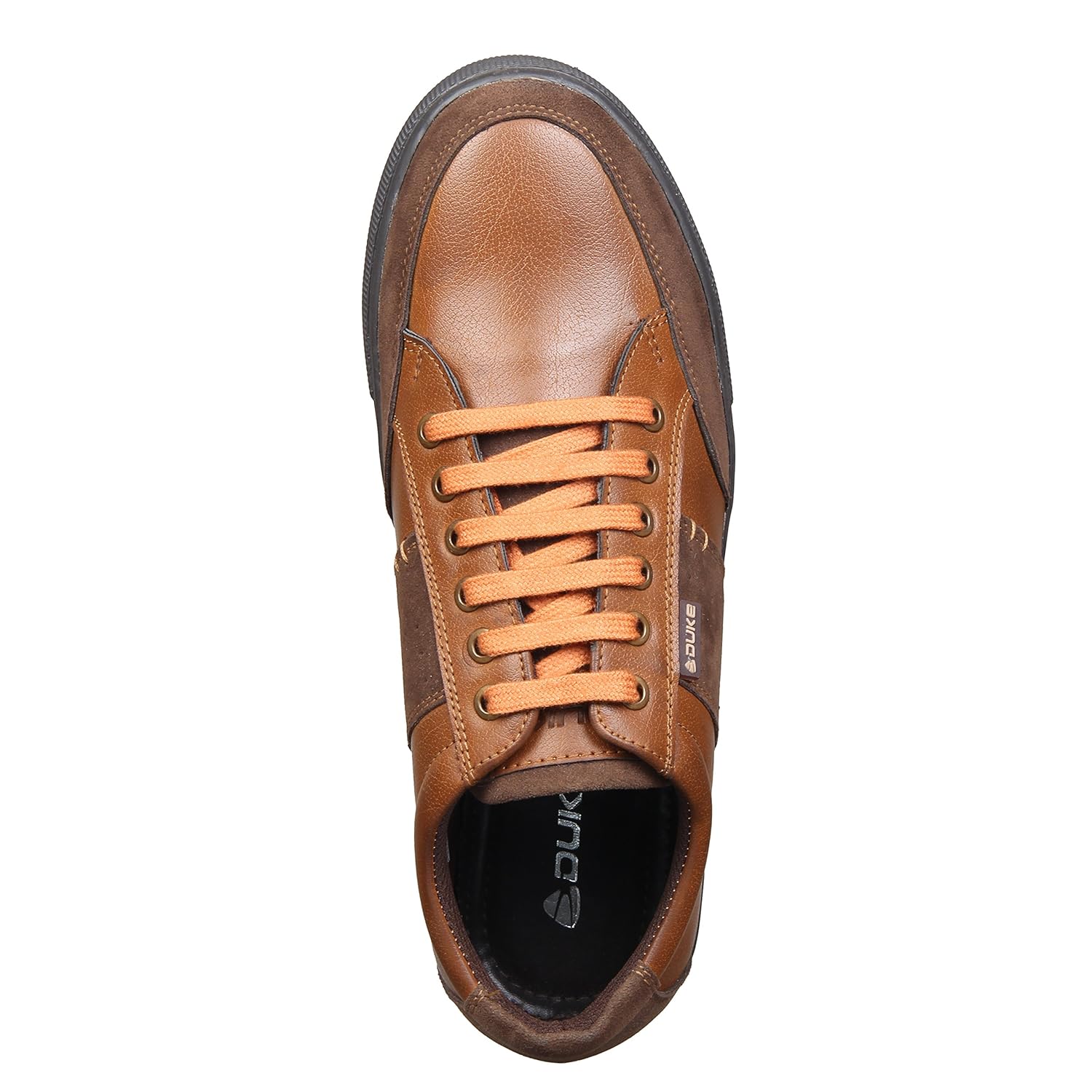 duke mens brown casual shoes