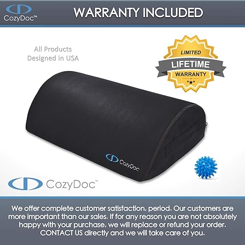CozyDoc Ergonomic Foot Rest Cushion Under Desk Massage Ball