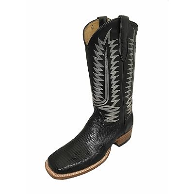 Black Square Toe Cowboy Boots