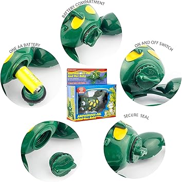 swimming frog bath toy