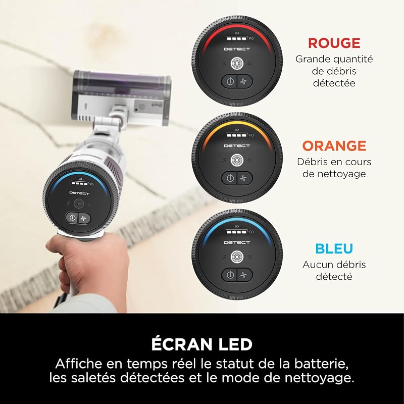 Aspirateur sans Fil Puissant 60 Min, Detect Clean&Empty IW3613EUT