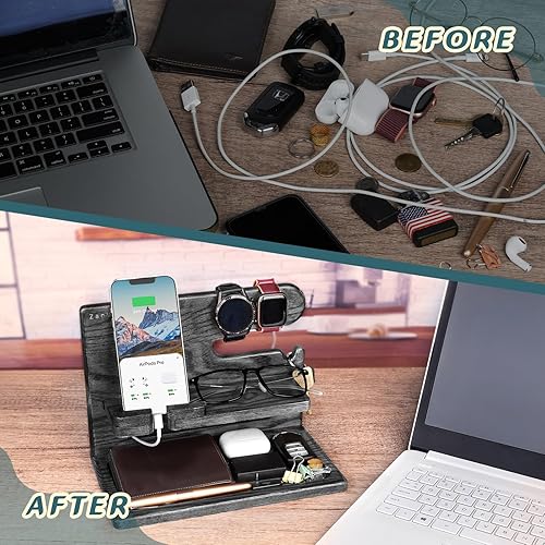 ZAPUVO Gifts for Men Husband Valentines Day from Wife, Wood Phone